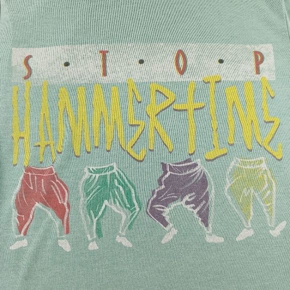 Lyric Culture Red Label band tee STOP Hammer Time MC Hammer fan t-shirt pants - Picture 5 of 9